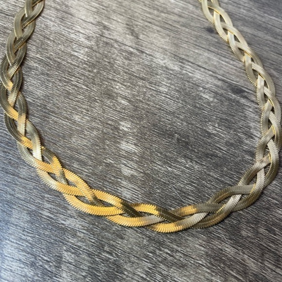 14K Gold Plated Delicate Link Women's Chain Necklace - Picture 5 of 7